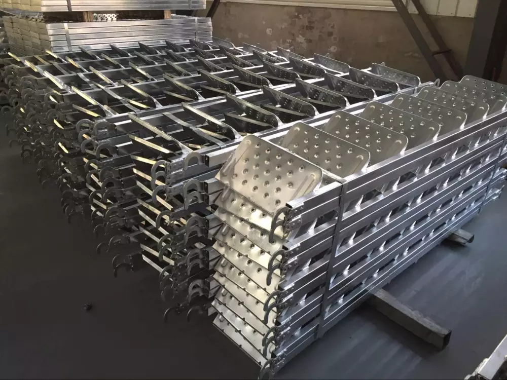 galvanized metal construction project perforated steel plank